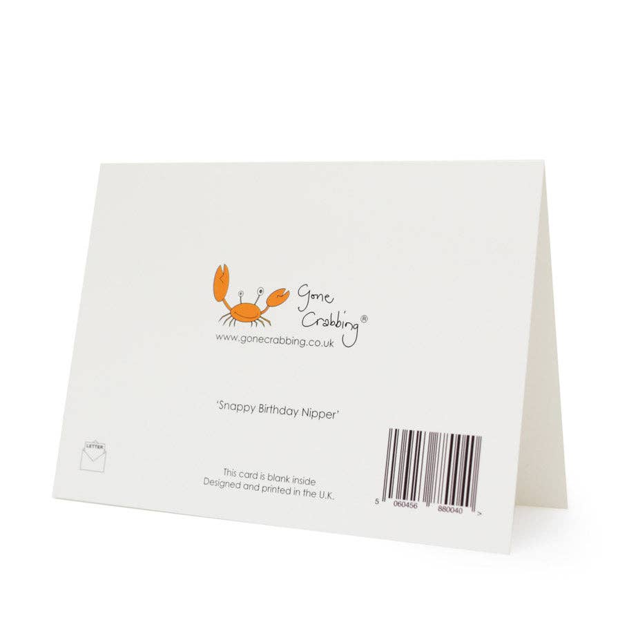 Gone Crabbing - Snappy Birthday Little Nipper Greeting Card