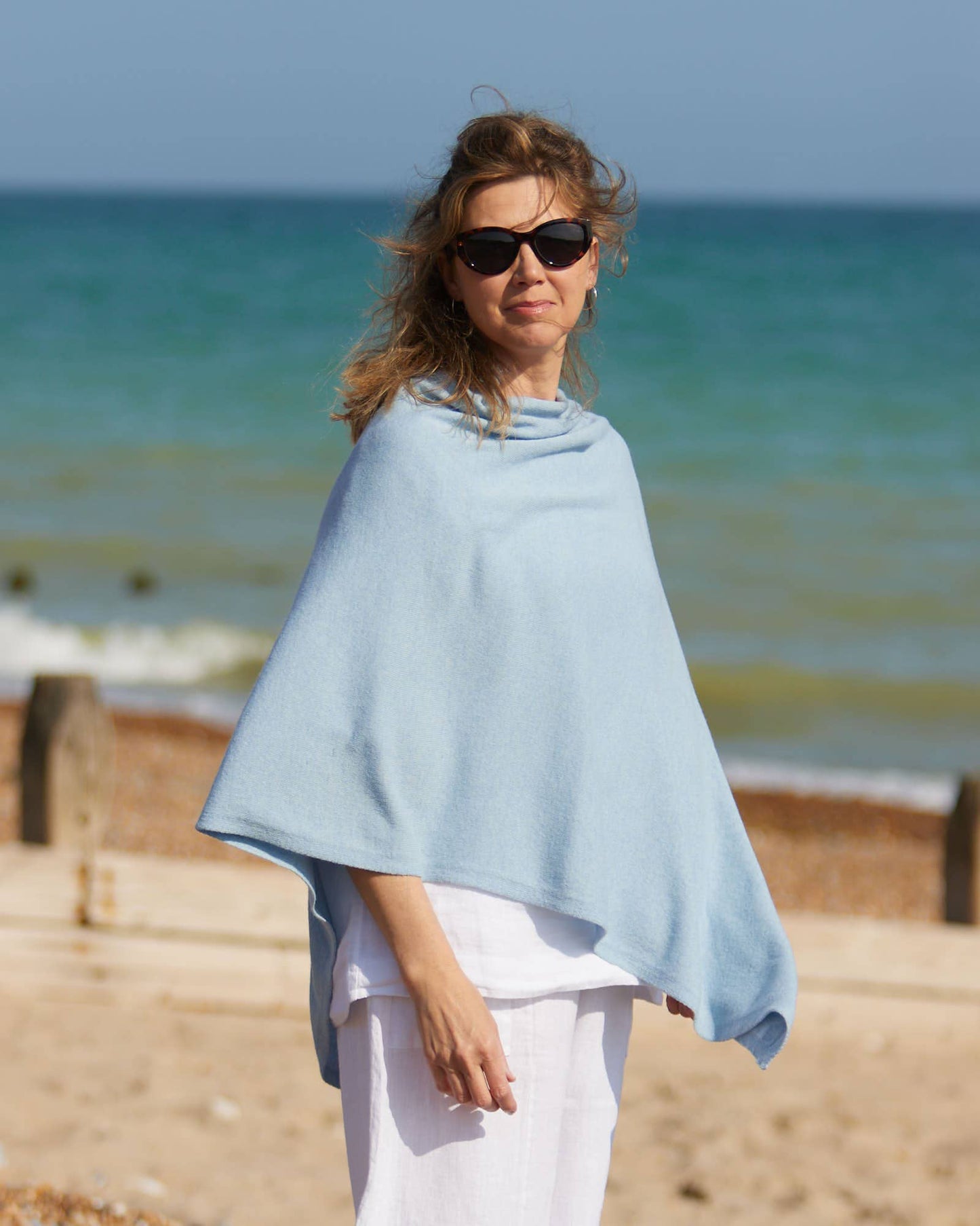 Cadenza Classic Cashmere Blend Poncho