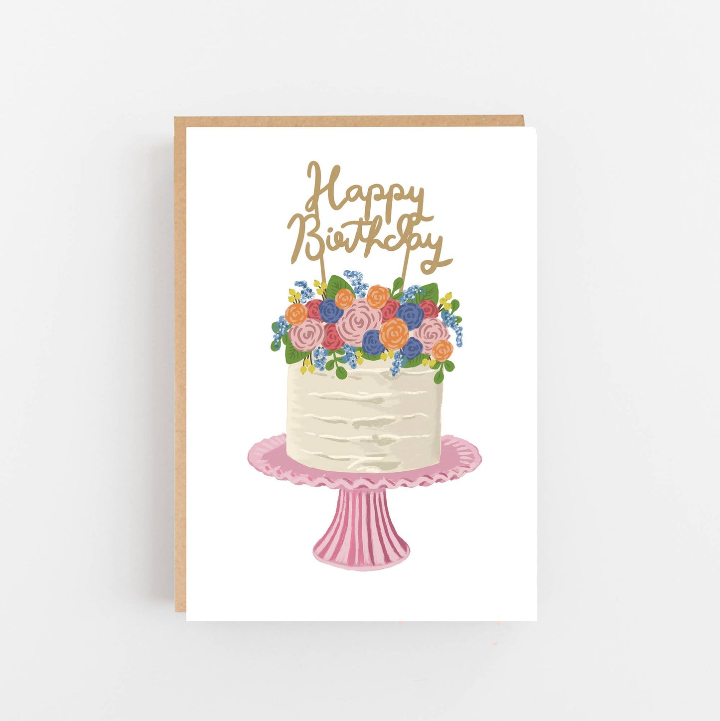 Lomond Paper Co - Happy Birthday Cake - Pink