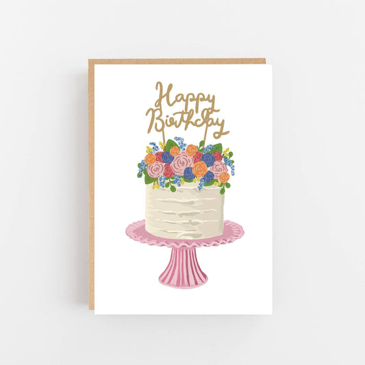 Lomond Paper Co - Happy Birthday Cake - Pink