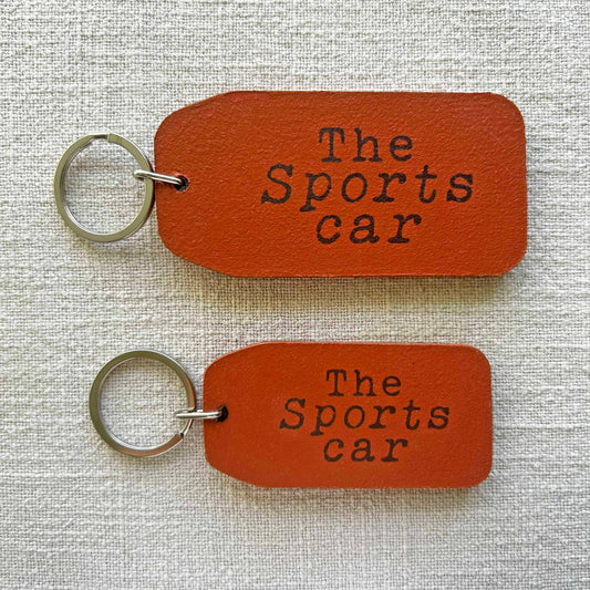 The Wooden Postcard Company - The Sports Car - Wooden Key Tag