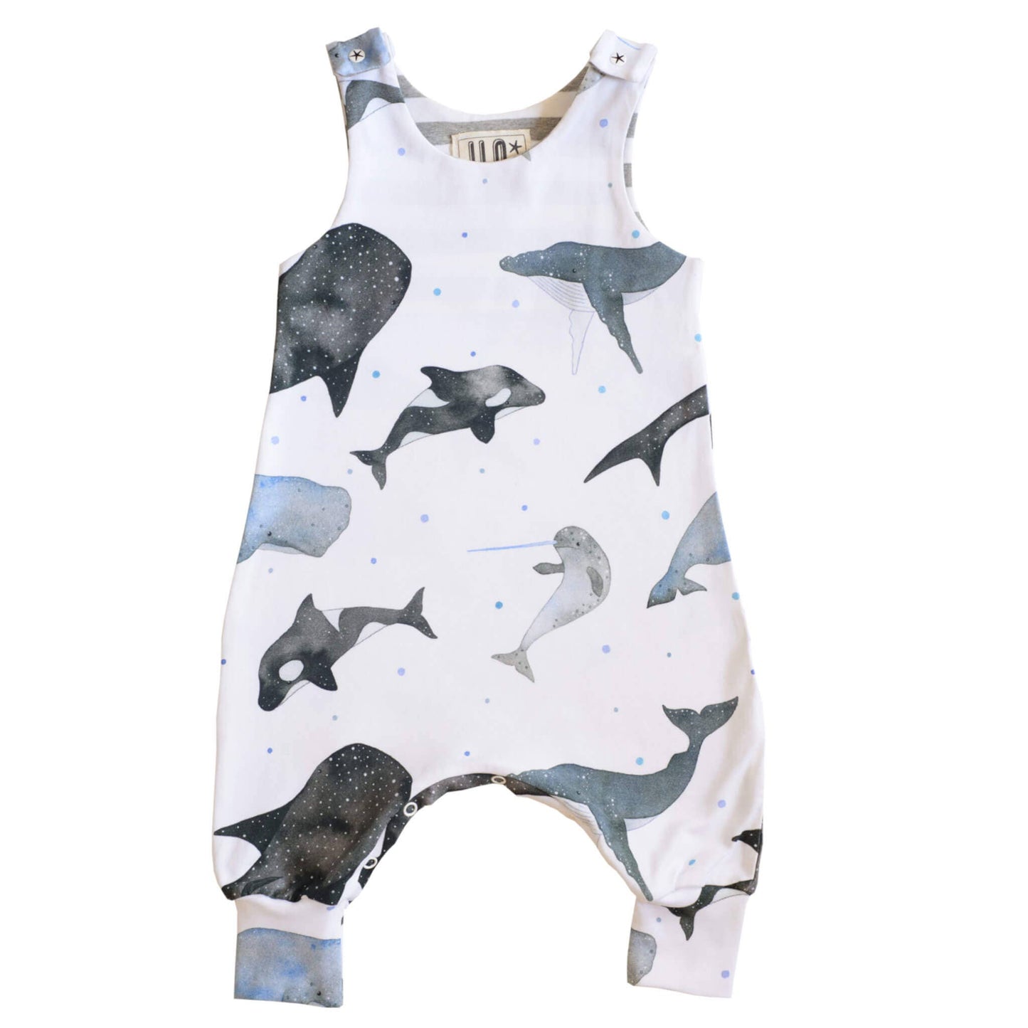 ILO Whales Organic Romper