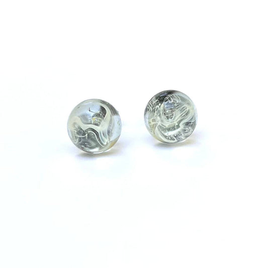 Europa Celestial Studs, Handmade Glass