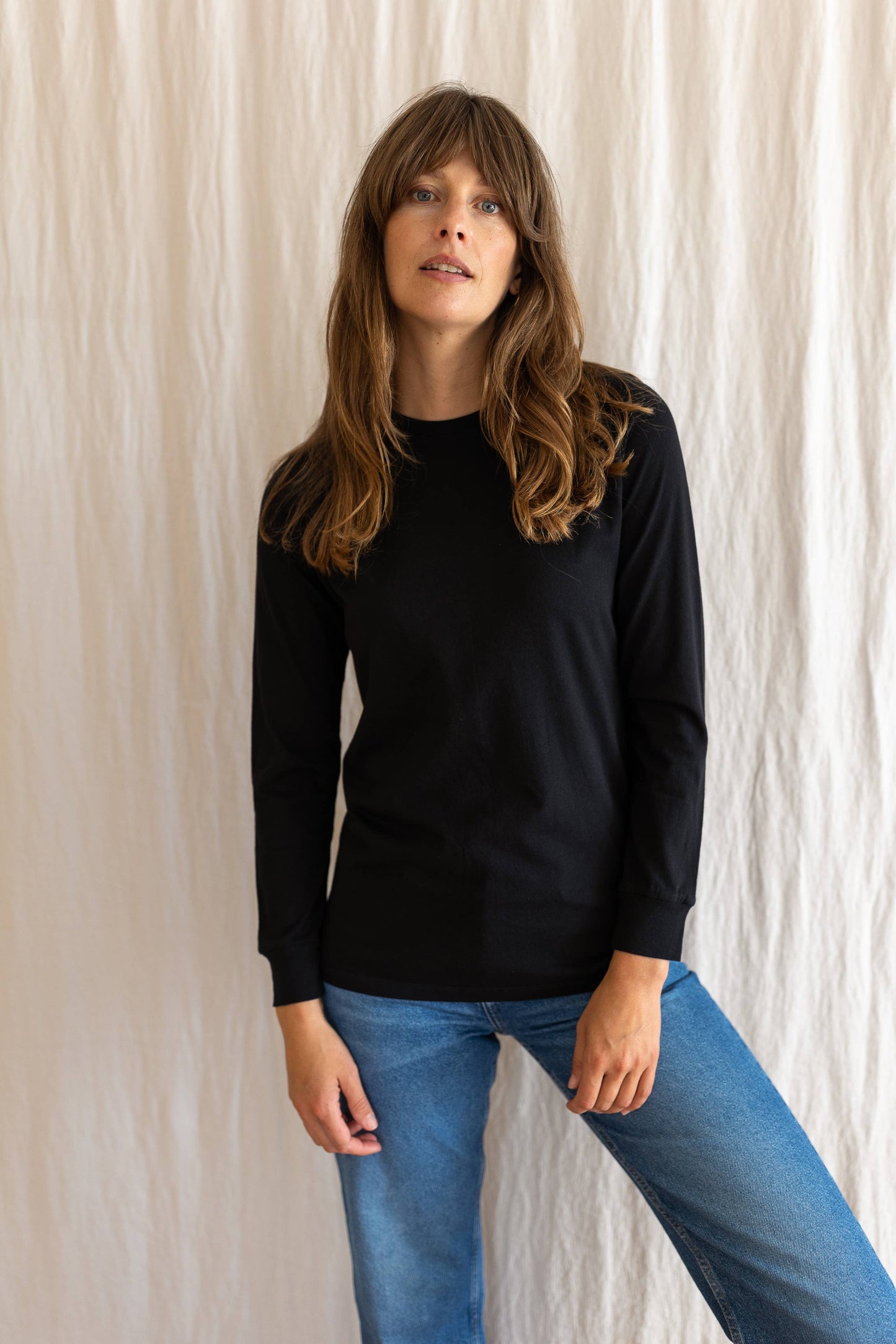 Ivy Audrey Organic Cotton Crew Black 100% Organic Cotton