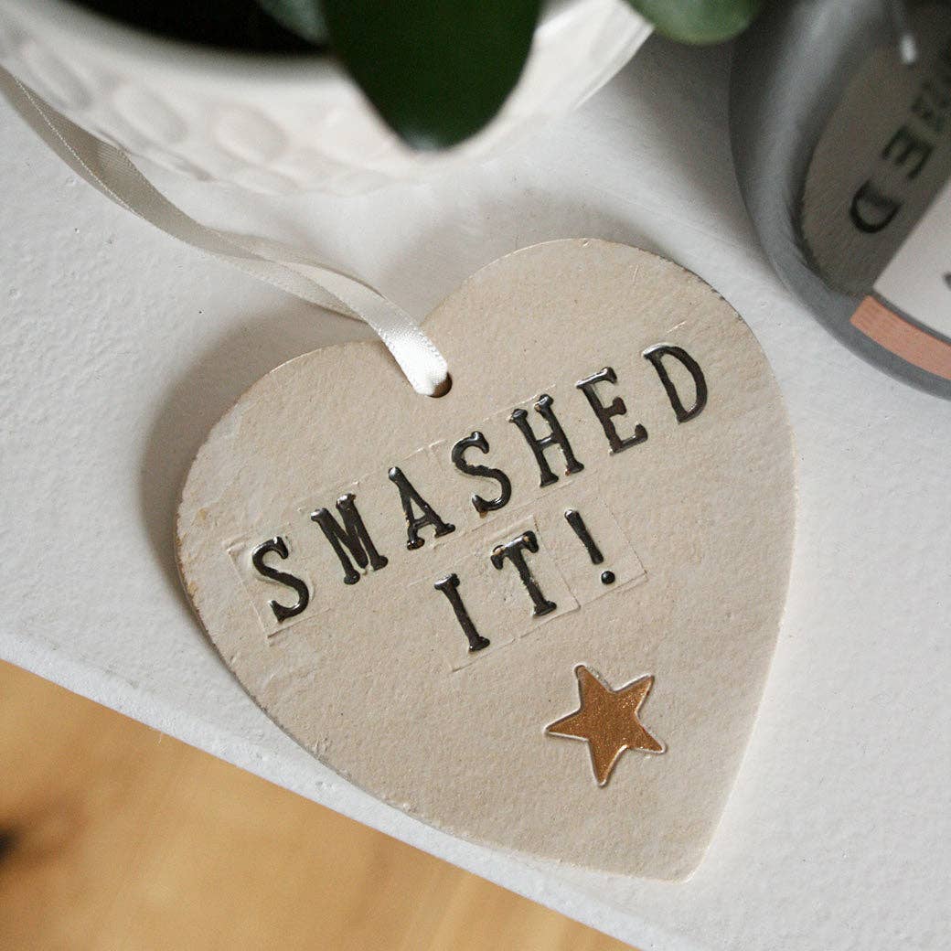 Smashed It Ceramic Hanging Heart