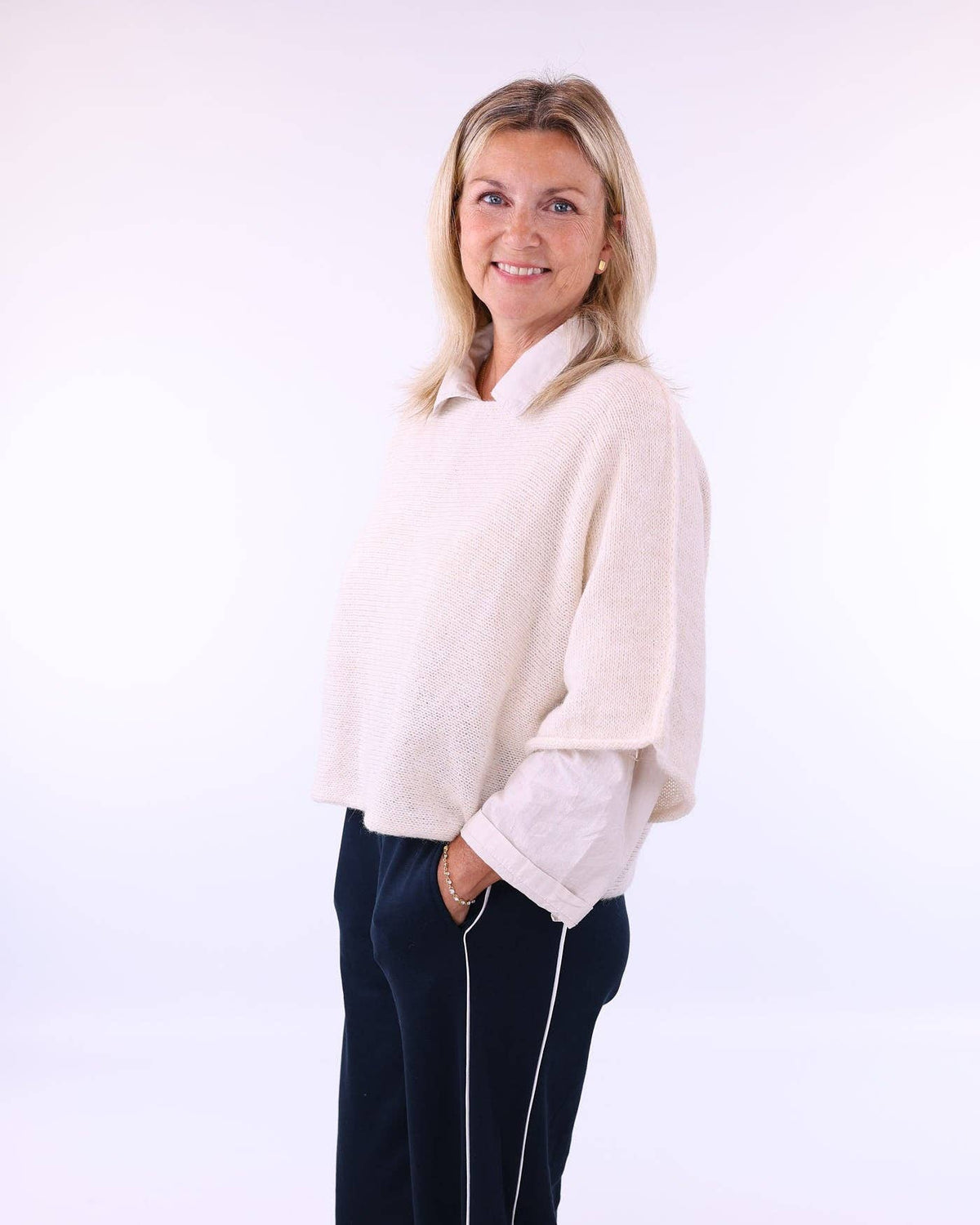 Cadenza Italy Ltd - Alpaca Blend Short Tunic Top