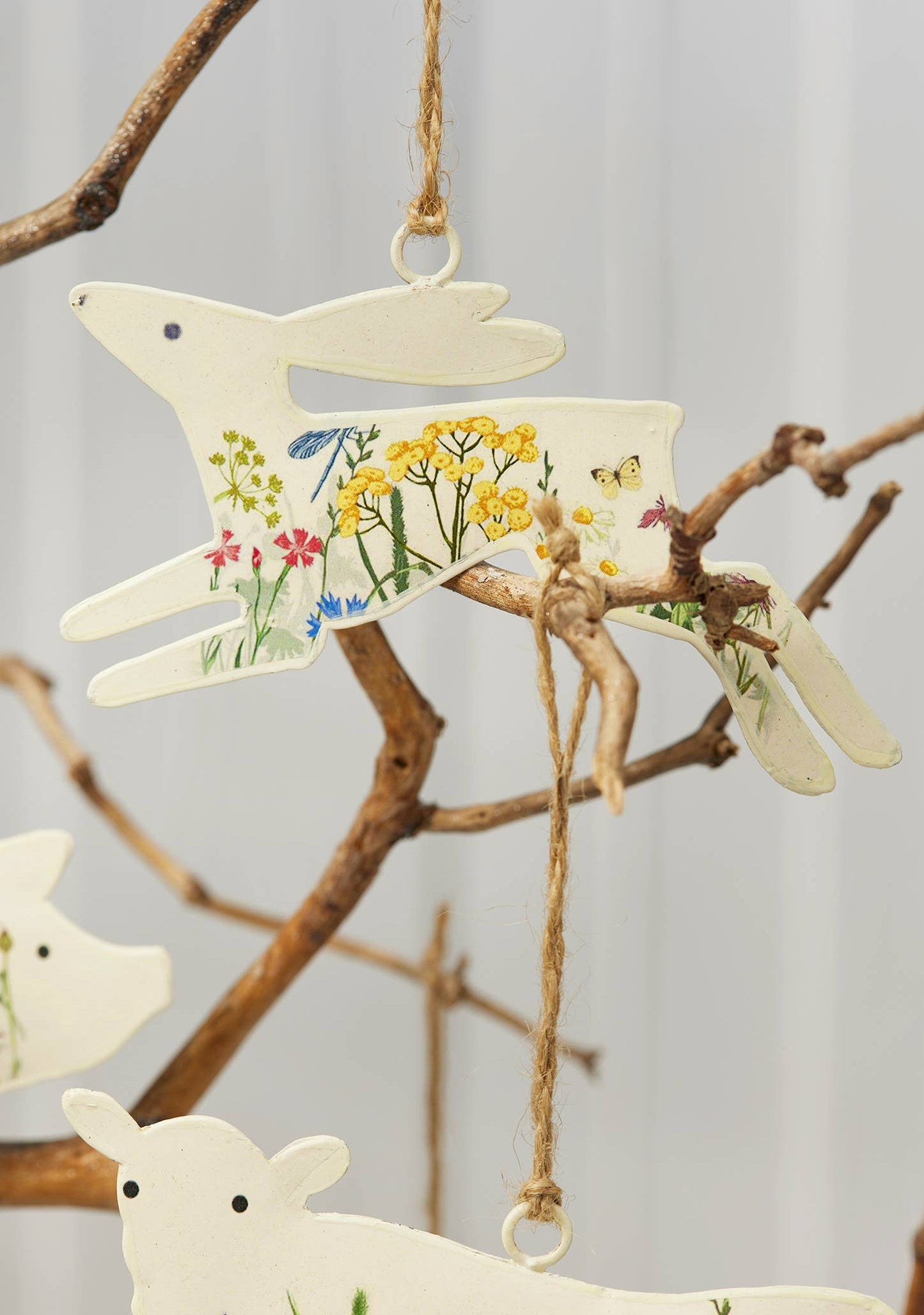 Namaste - Hanging Metal Farm Animal Decorations