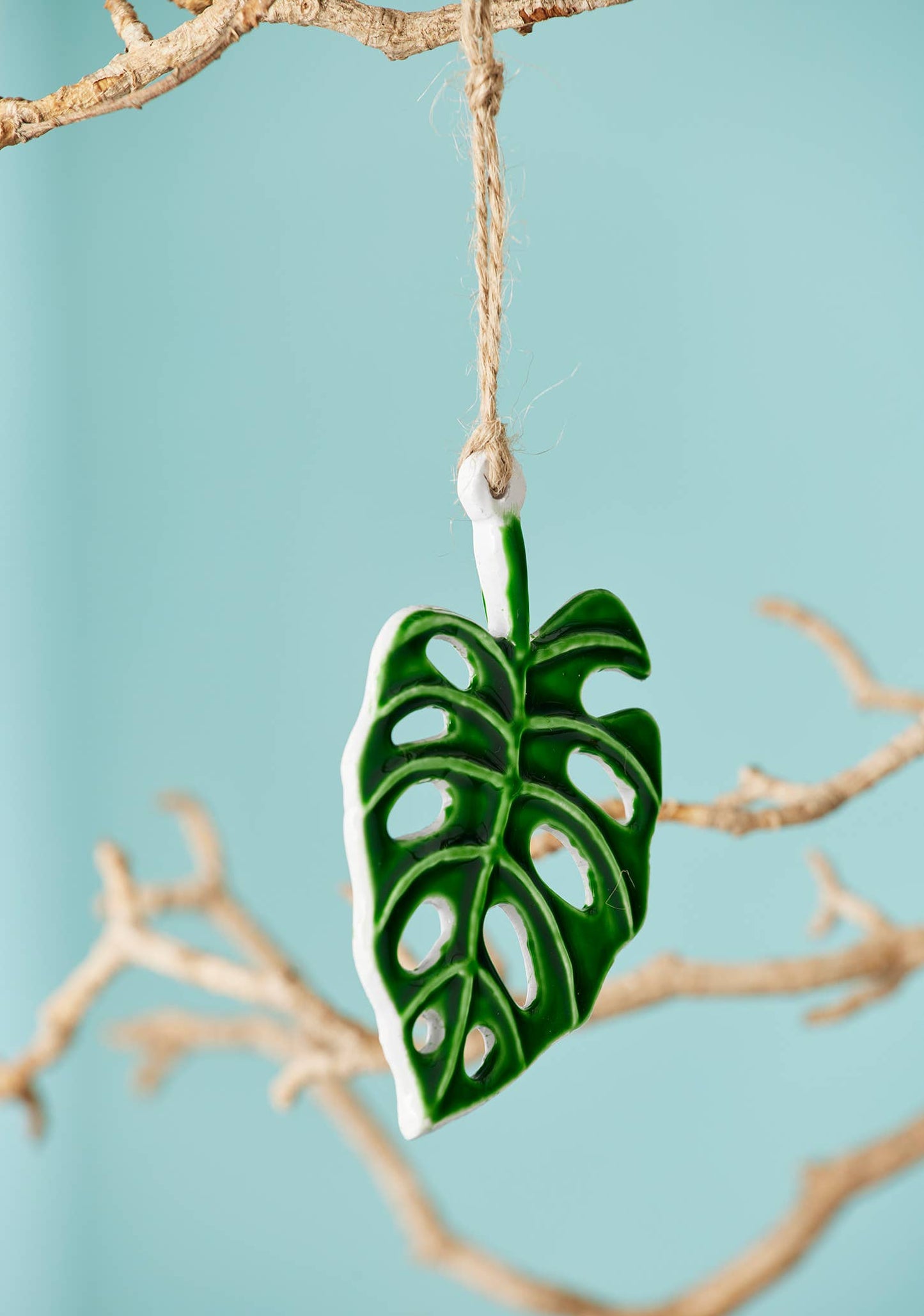 Namaste - Botanical Leaf Enamel Decoration