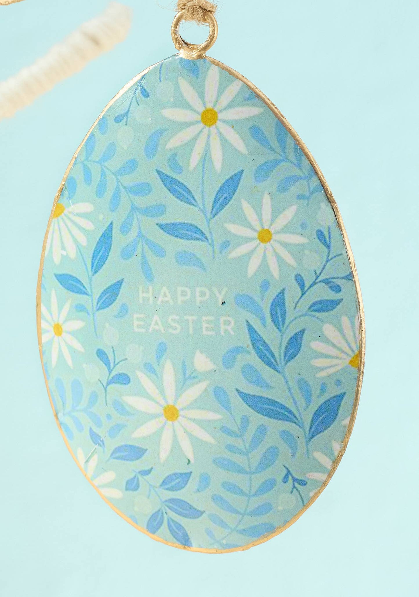 Namaste - Floral Metal Easter Egg Decoration