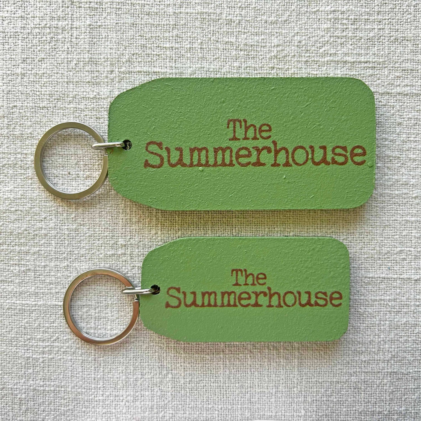 The Wooden Postcard Company - THE SUMMERHOUSE Wooden Key Tag