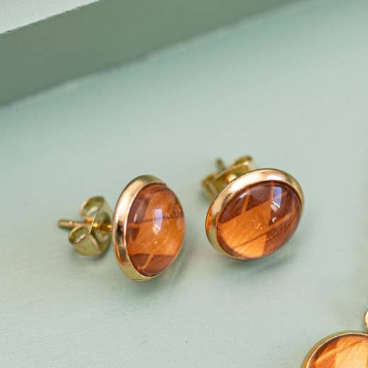 Coffee Pod Creations - Eco Friendly Stud Earrings - Handmade from Coffee Pods