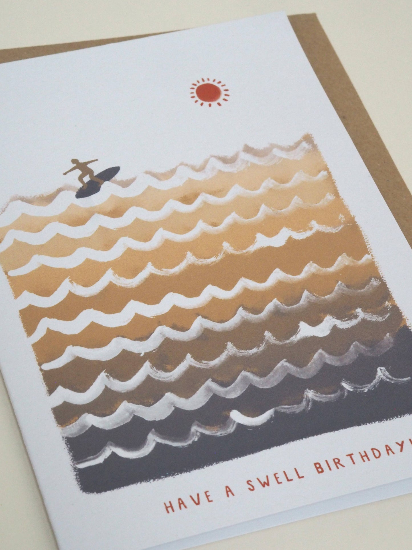Have A Swell Day Surfer Birthday Card