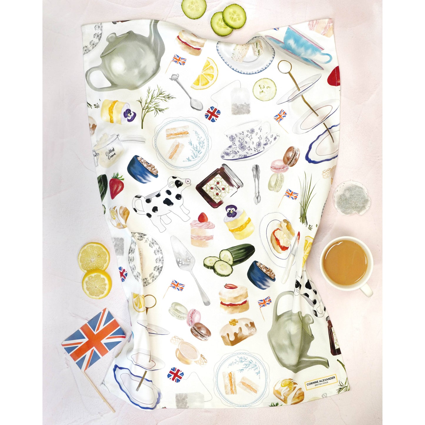 Afternoon Tea Towel - 100% Cotton – Typically British