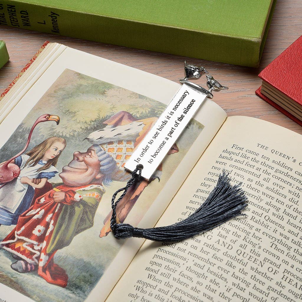 Bird Watchers Pewter Bookmark- Engravable By The Retailer