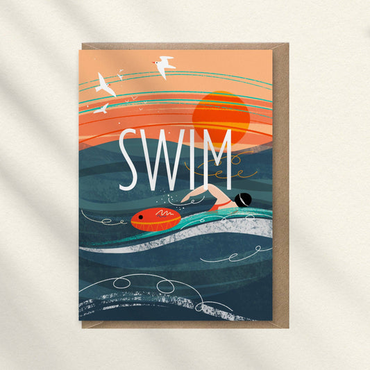 Onneke - Swim Greeting Card