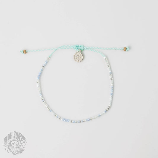 Pineapple Island -  Alila Dainty Beaded Anklet, Beach Anklet by Koh Surf: Pastel