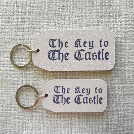 The Wooden Postcard Company - The Key To The Castle - Wooden Key Tag