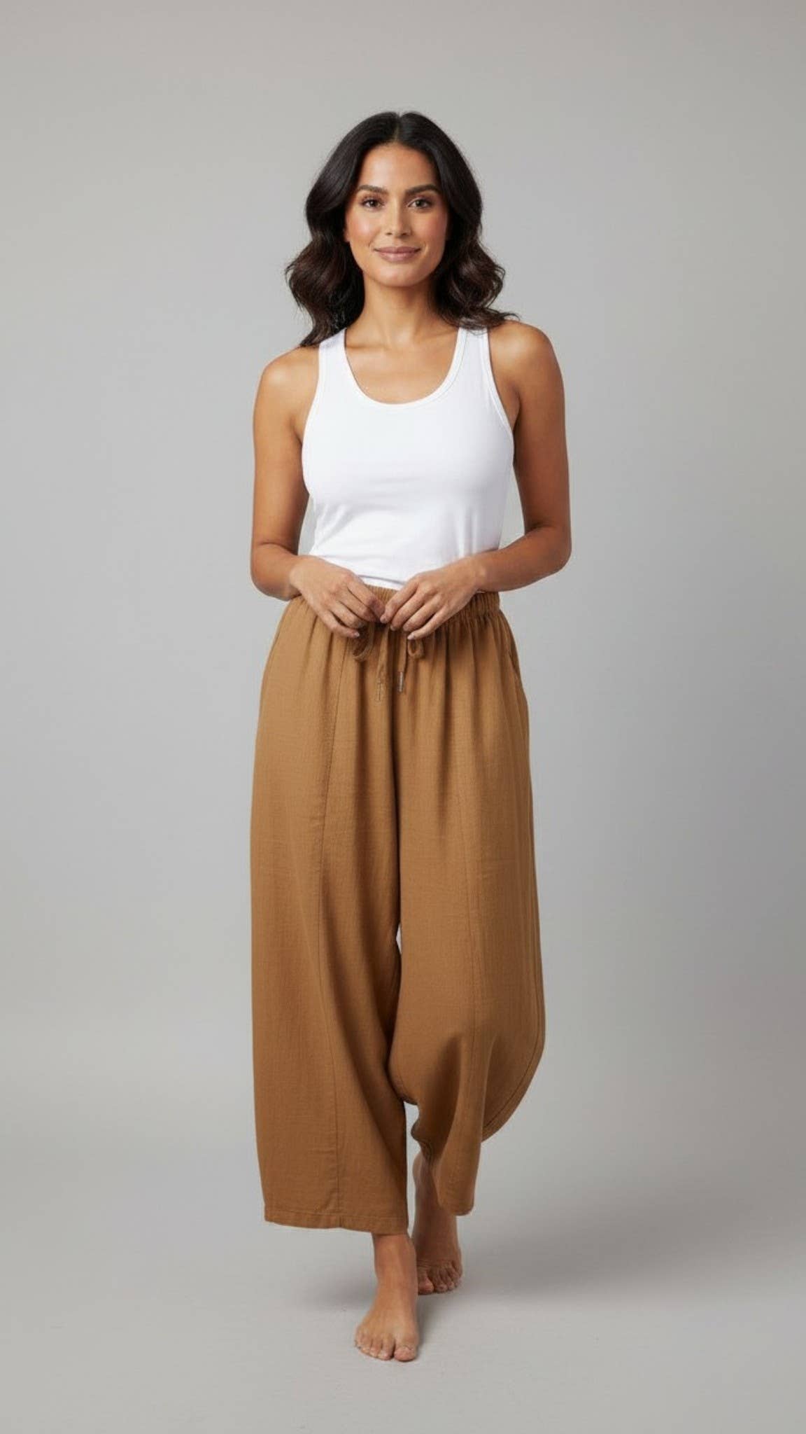 The Imani Linen Cocoon Trouser