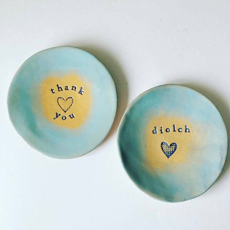 Diolch Ceramic Dish - Made in Wales