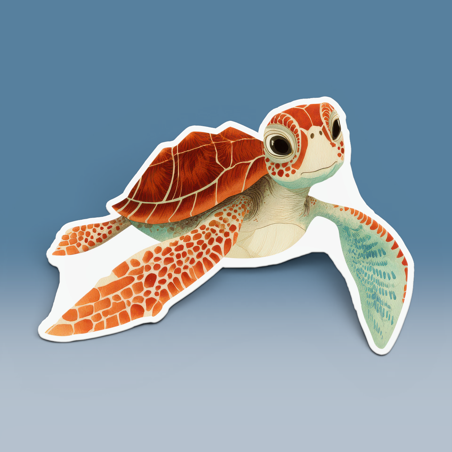 Sea Turtle Seaside Coastal Postcards Stationery Notecard