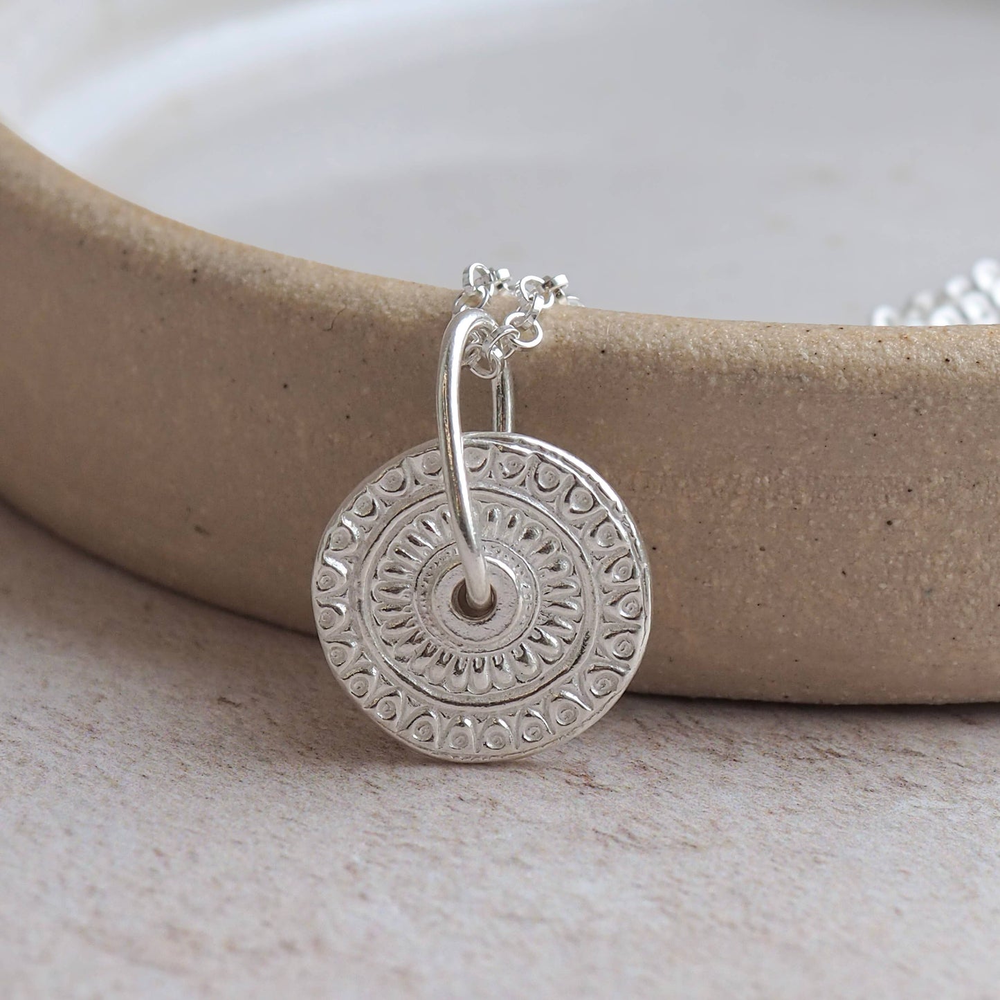 Lucy Kemp Jewellery - Sterling Silver Talisman Spinner Pendant