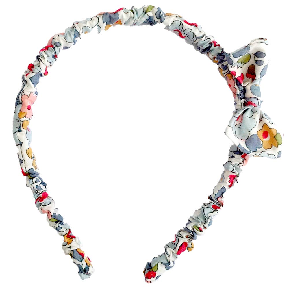 Hairband with Bow in Liberty fabric