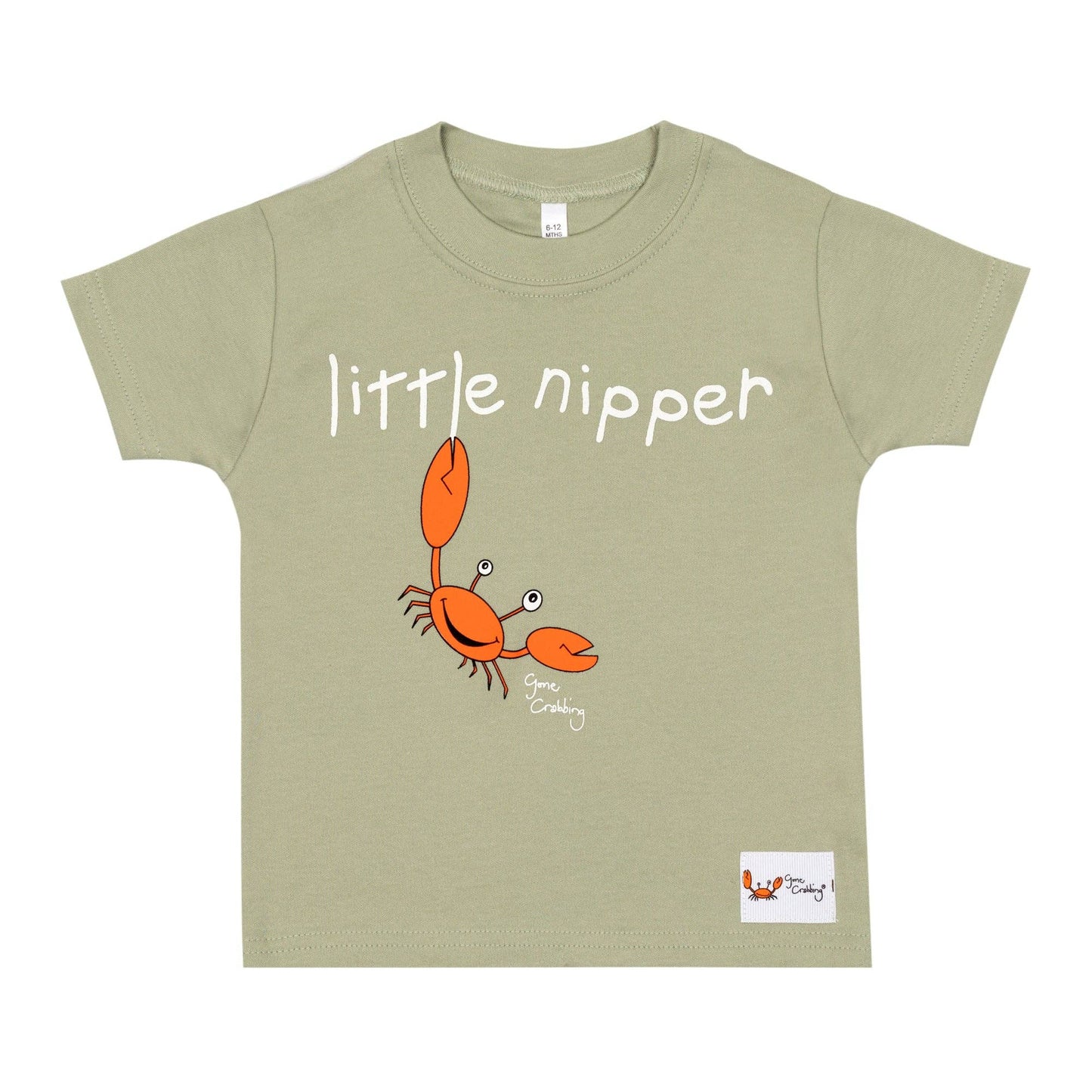 Little Nipper Baby T - Shirt - Sage Green