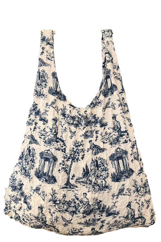 Tote Bag Eco Sustainable Floral Tote Bag *Toile de Jouy