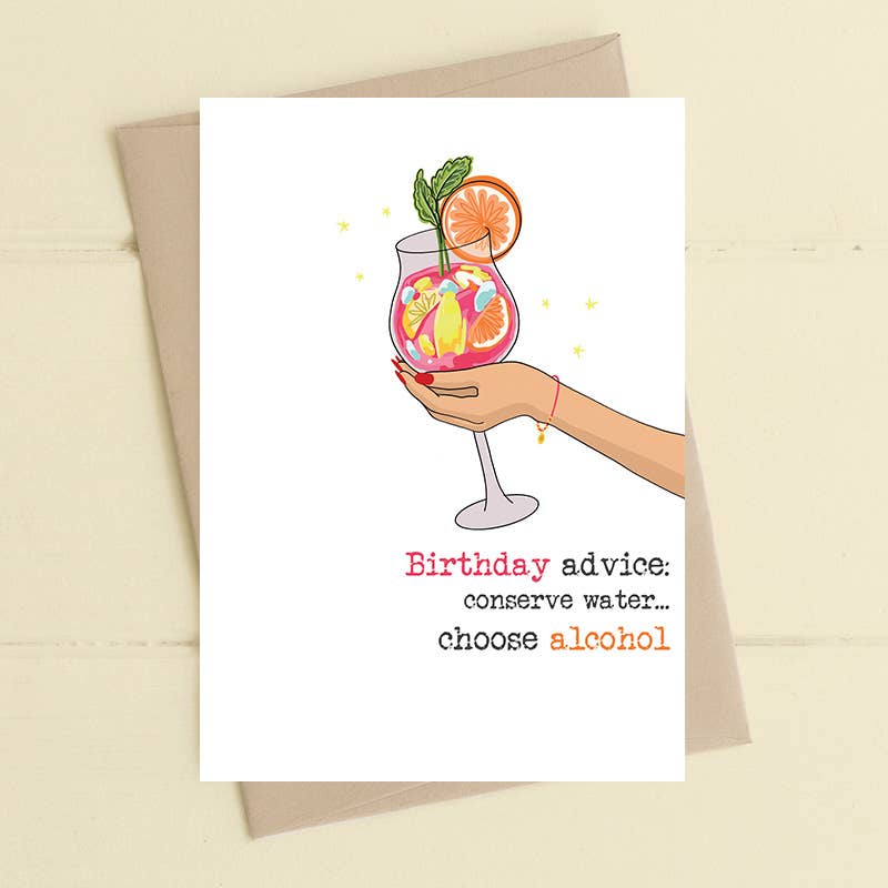 Dandelion Stationery - Birthday advice - Greetings Card