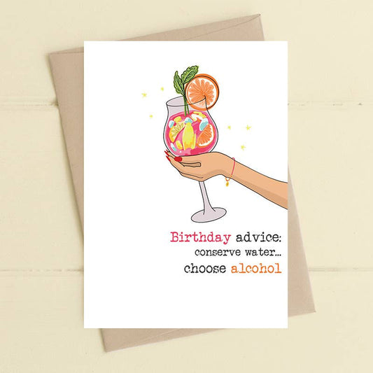 Dandelion Stationery - Birthday advice - Greetings Card