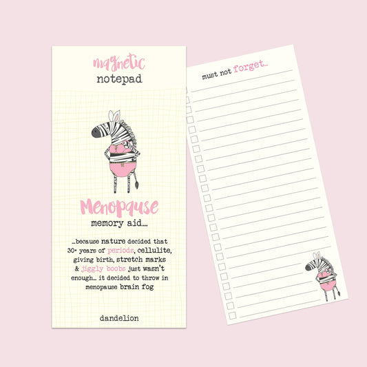Dandelion Stationery - Magnetic Pad - Menopause Memory Aid