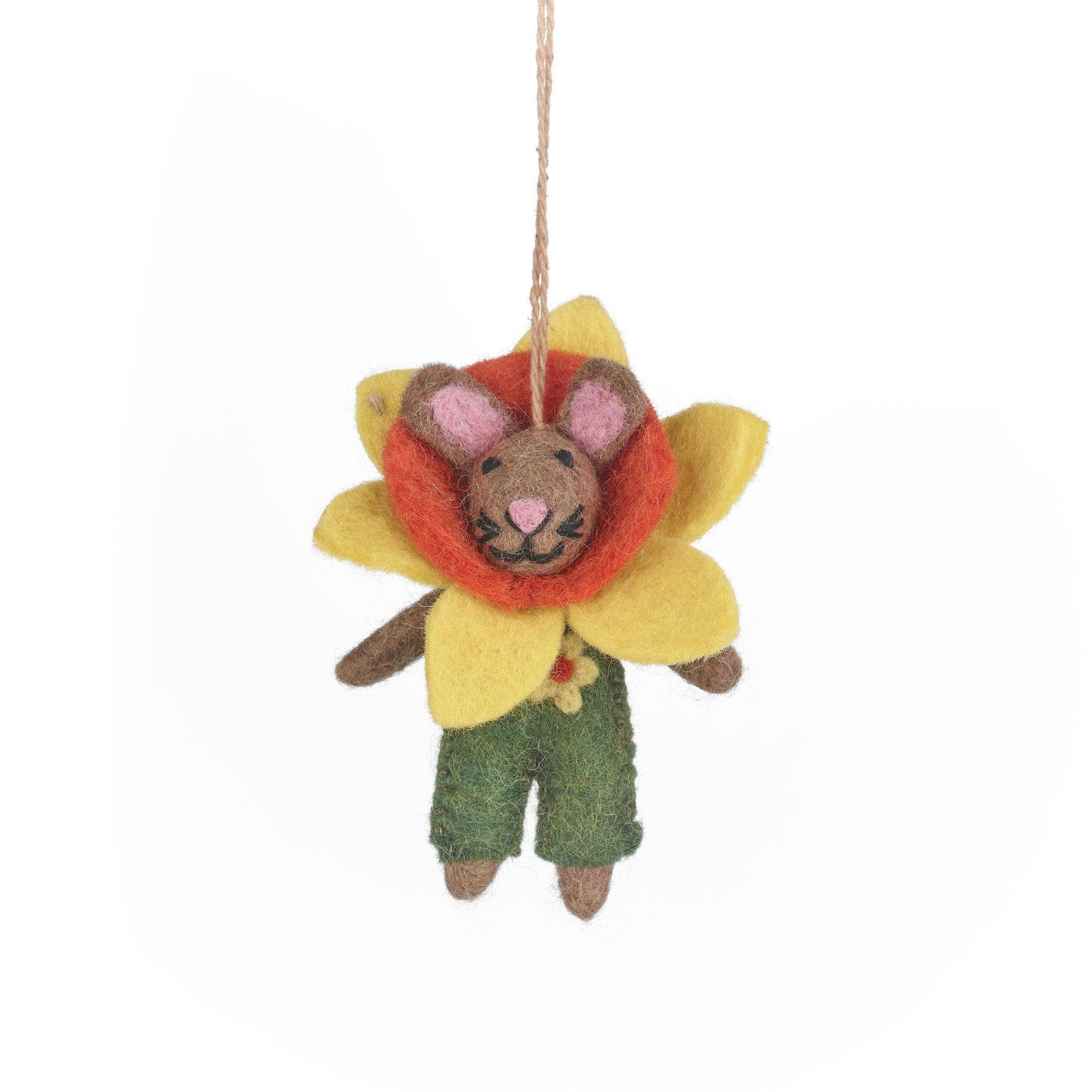 Handmade Felt Danni the Daffodil Bunny Spring Decoration