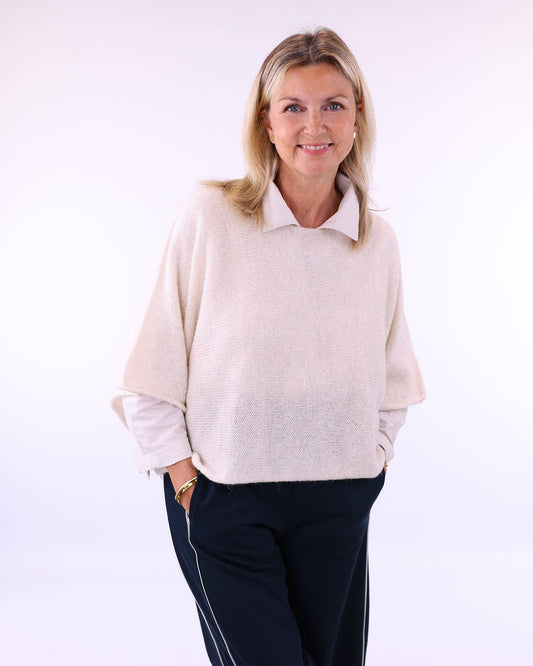 Cadenza - Alpaca Blend Short Tunic Top