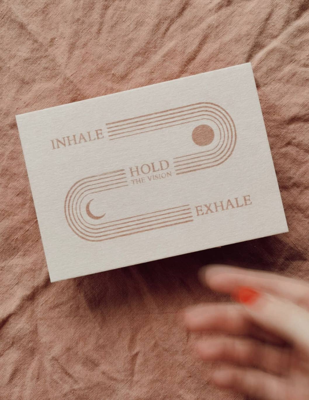 Anna Cosma - INHALE - EXHALE POSTCARD