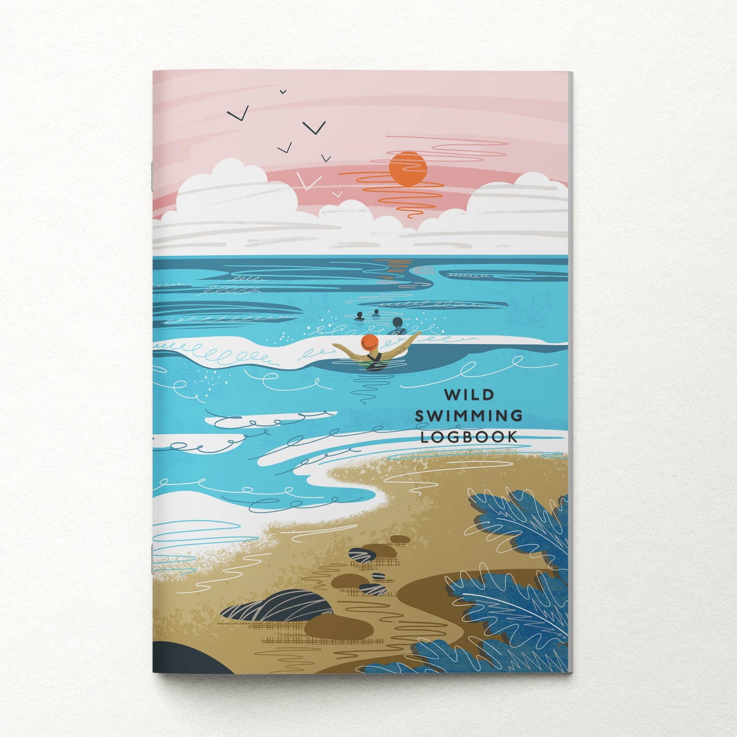 Wild Swimming Logbook Into the Sea - Sea Swimming Notebook