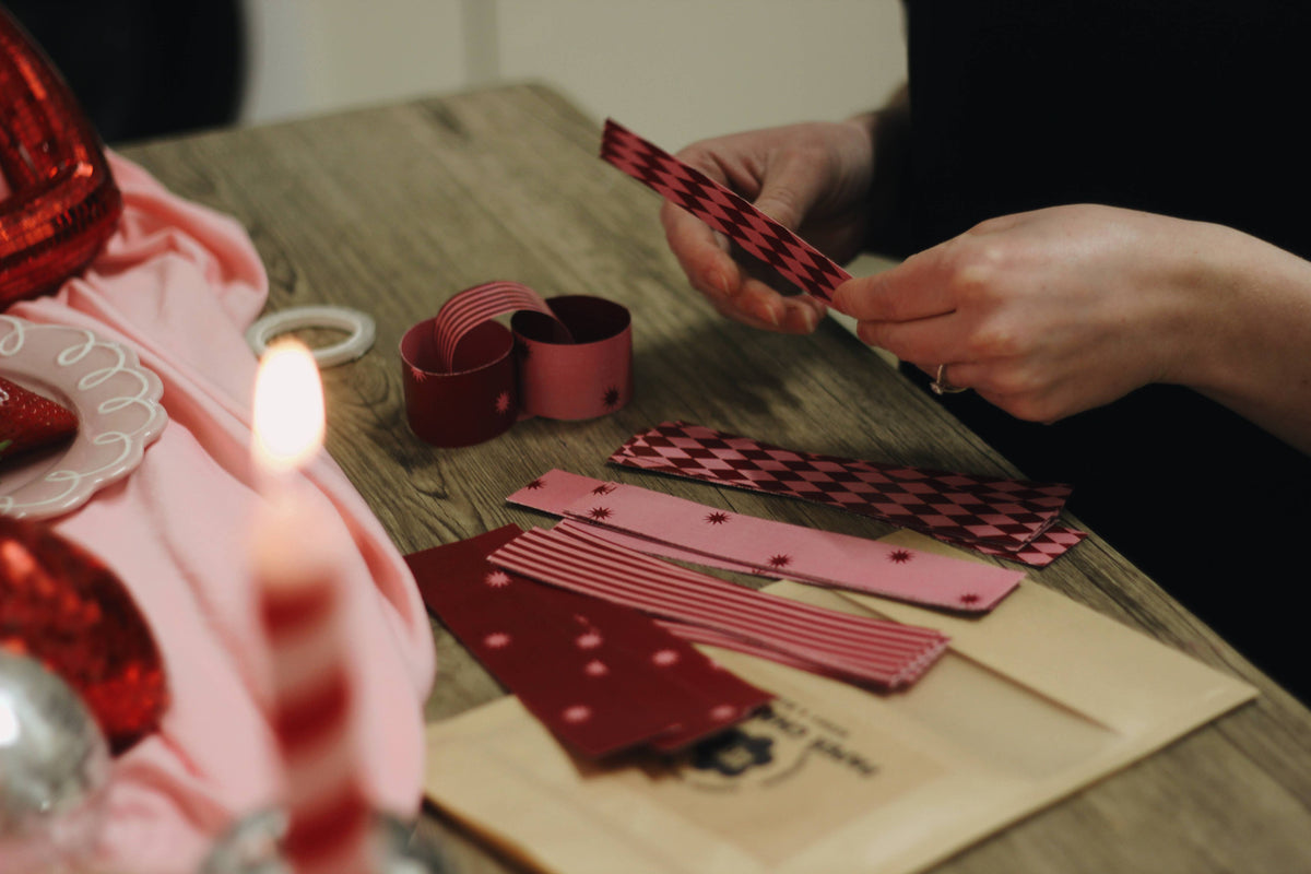 Berry & Blush | Paper Chain Kit Valentines Party Decor