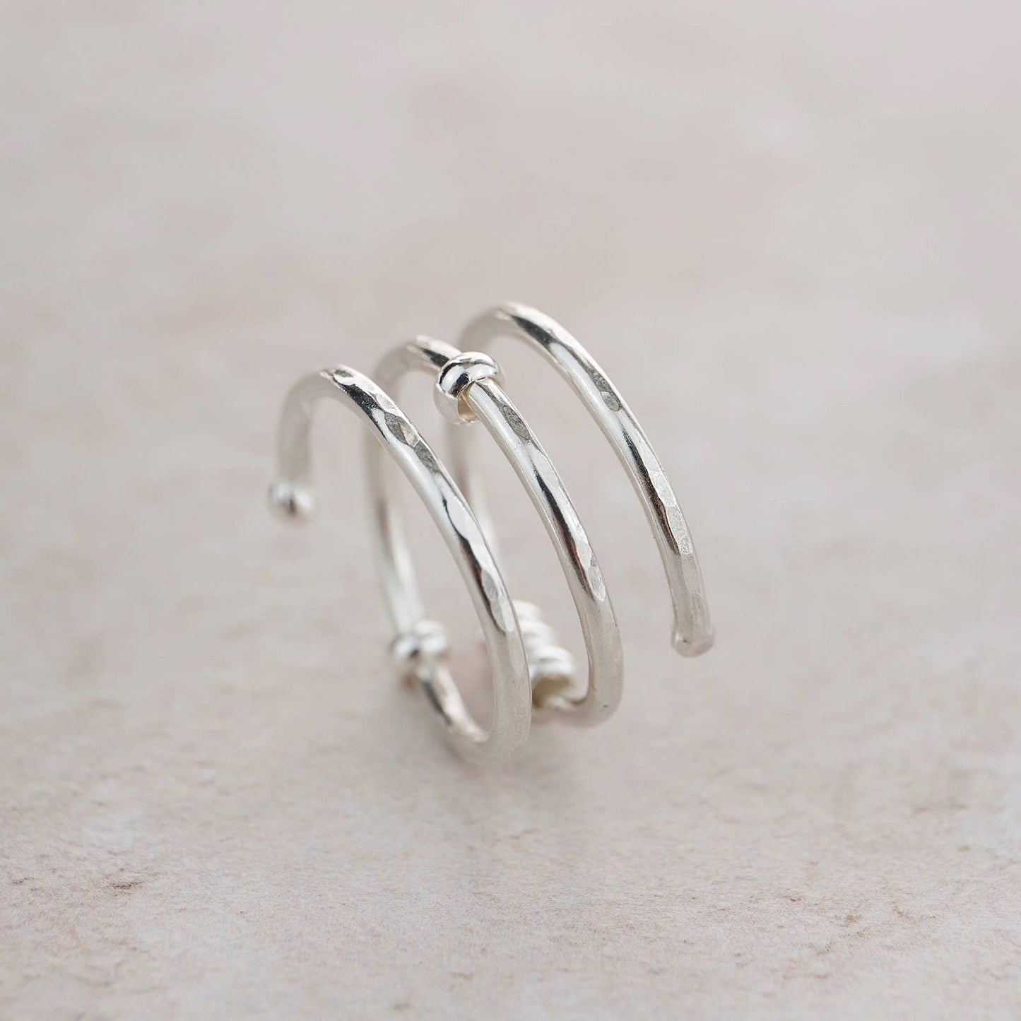 Lucy Kemp - Sterling Silver Beaded Fidget Ring