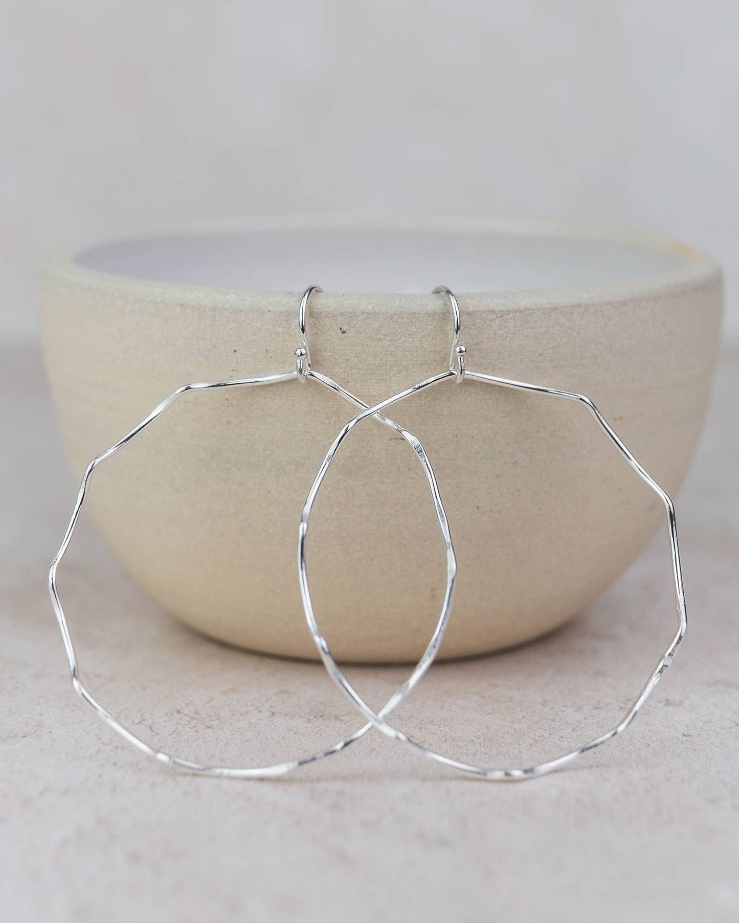 Lucy Kemp Jewellery - Sterling Silver Geo Wave Earring