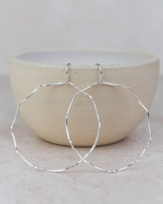 Lucy Kemp Jewellery - Sterling Silver Geo Wave Earring