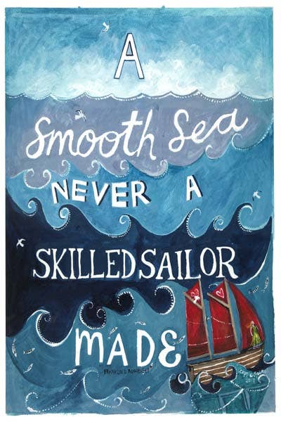 Driftwood Designs - A Smooth Sea Greetings Card