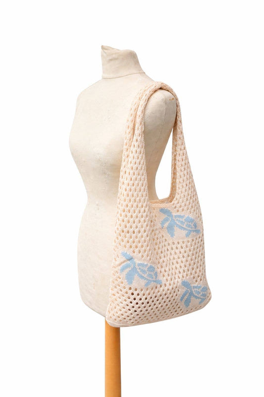 Tokeii Ltd - Flying sea turtle crochet tote