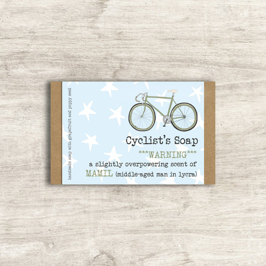 Dandelion Stationery - Cyclist's Soap - MAMIL - Humorous Soap Gift