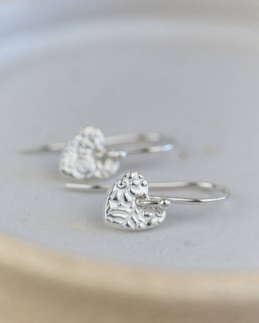 Lucy Kemp Jewellery - Sterling Silver Mini Textured Earrings