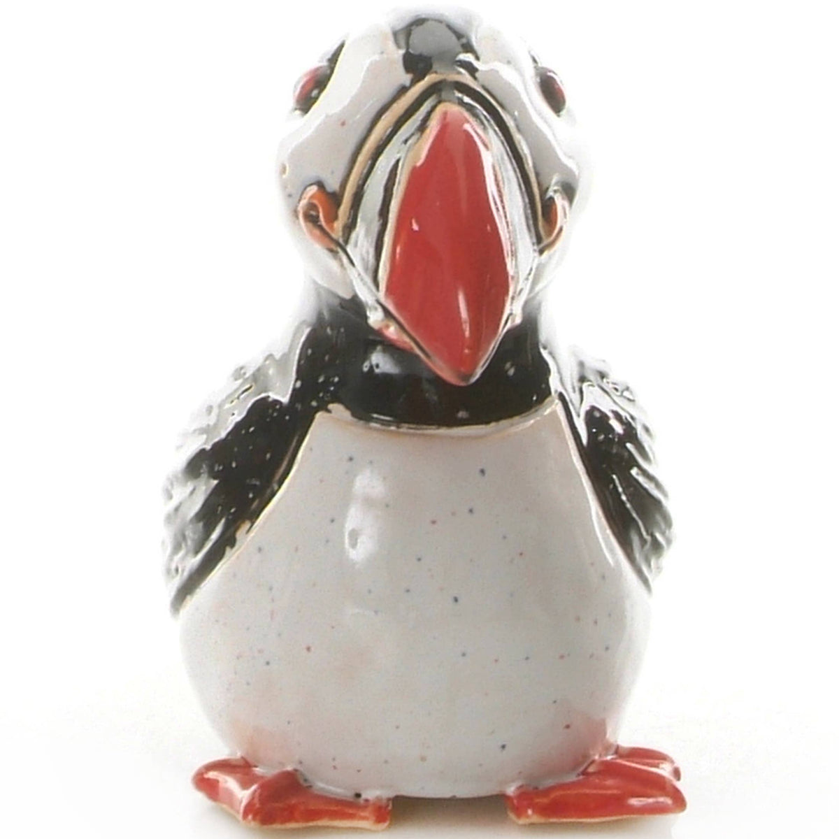 Puffin Sitting Handmade Ceramic Figurine