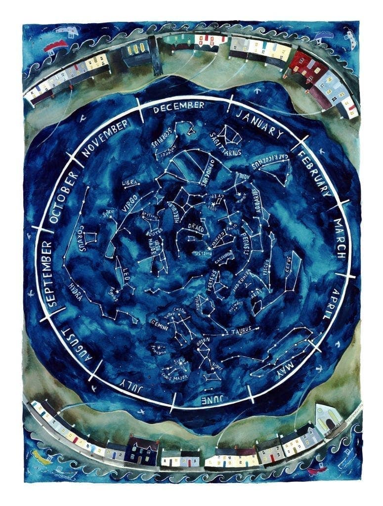 Driftwood Designs - Constellations Large Greetings Card