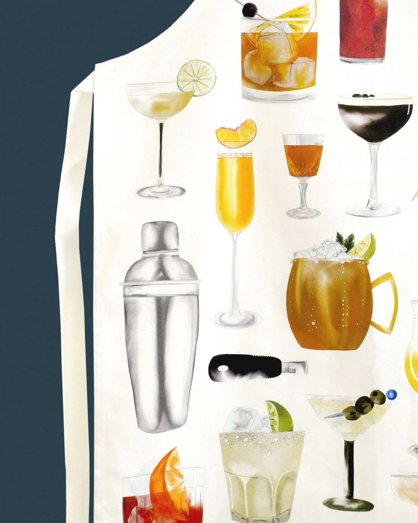 Cocktail Apron - British Made - 100% Cotton Apron
