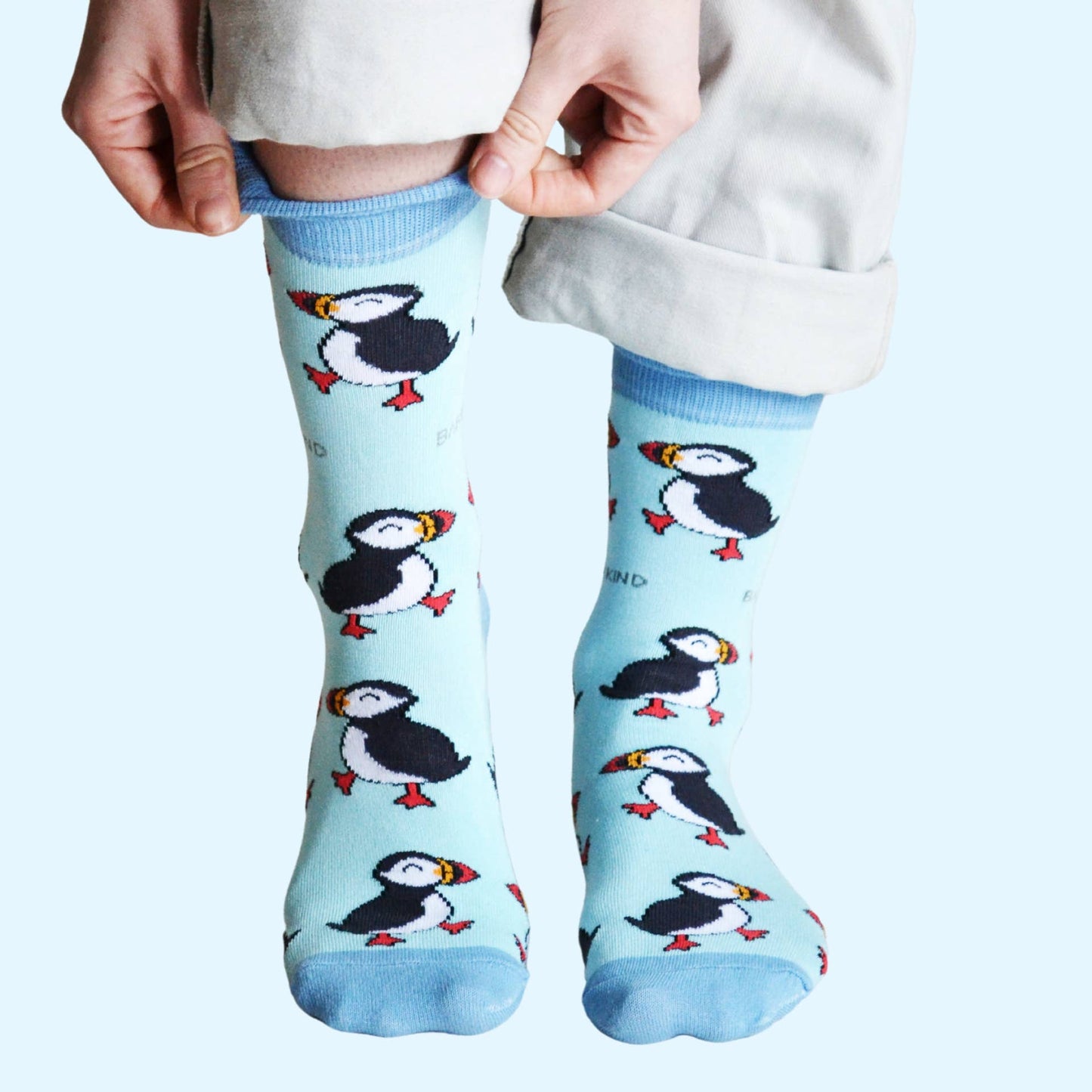 Bare Kind - Blue Puffin Socks