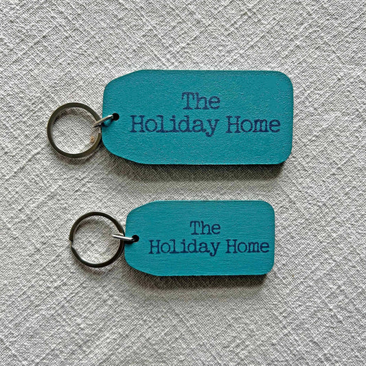 The Wooden Postcard Company - THE HOLIDAY HOME Wooden Key Tag