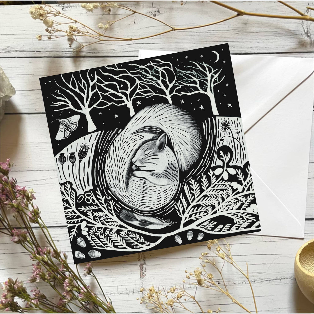 Glitter & Earth - Autumn  squirrel