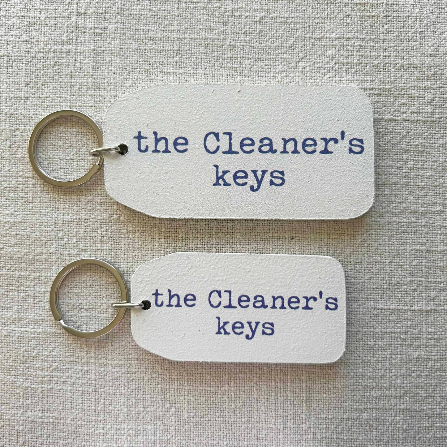 The Wooden Postcard Company - The Cleaner's Keys - Wooden Key Tag